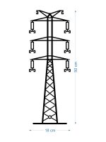 Dekoracja ścienna metalowa Słup energetyczny DES090 50 cm - obrazek 2