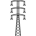 Dekoracja ścienna metalowa Słup energetyczny DES090 60 cm