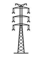 Dekoracja ścienna metalowa Słup energetyczny DES090 70 cm