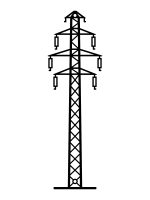 Dekoracja ścienna metalowa Słup energetyczny DES091 50 cm