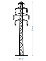 Dekoracja ścienna metalowa Słup energetyczny DES091 50 cm - obrazek 2