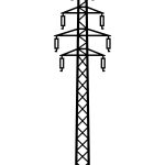 Dekoracja ścienna metalowa Słup energetyczny DES091 60 cm