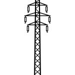 Dekoracja ścienna metalowa Słup energetyczny DES091 70 cm