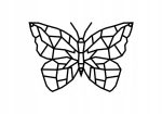 Dekoracja geometryczna metalowa Motyl 30 cm