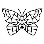 Dekoracja geometryczna metalowa Motyl 30 cm