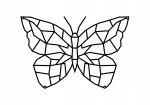 Dekoracja geometryczna ścienna Motyl 50 cm