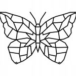 Dekoracja geometryczna ścienna Motyl 50 cm