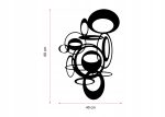 Dekoracja metalowa na ścianę Abstrakcja DES048 60 cm - obrazek 2