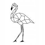 Dekoracja geometryczna metalowa Flaming 80 cm