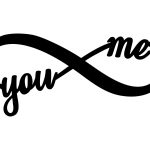 Dekoracja ścienna metalowa Nieskończoność 60 cm