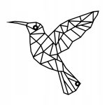 Dekoracja metalowa geometryczna Koliber 25 cm