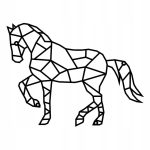 Dekoracja ścienna metalowa Koń 40 cm