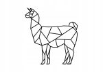 Dekoracja metalowa geometryczna Lama 65 cm