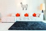 Dekoracja ścienna metalowa Lama 80 cm - obrazek 2