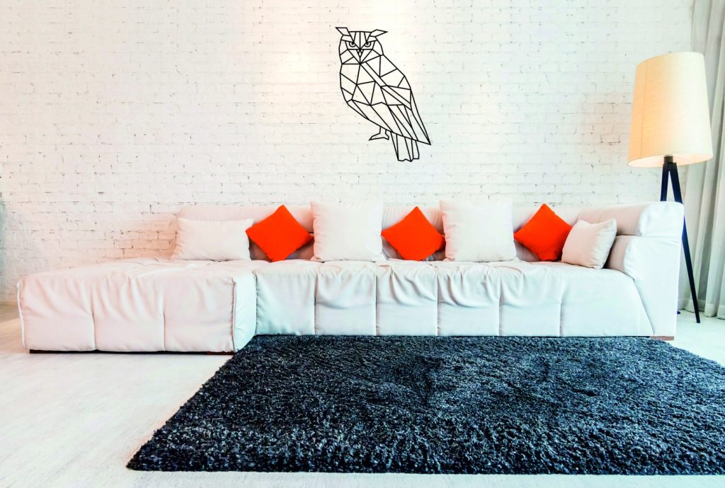 Dekoracja metalowa geometryczna Sowa 100 cm - obrazek 2