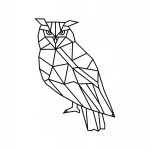 Dekoracja metalowa geometryczna Sowa 60 cm