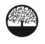 Dekoracja ścienna metalowa DRZEWO 34 cm