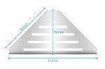 Półka narożna pod prysznic z blachy nierdzewnej  S - obrazek 5