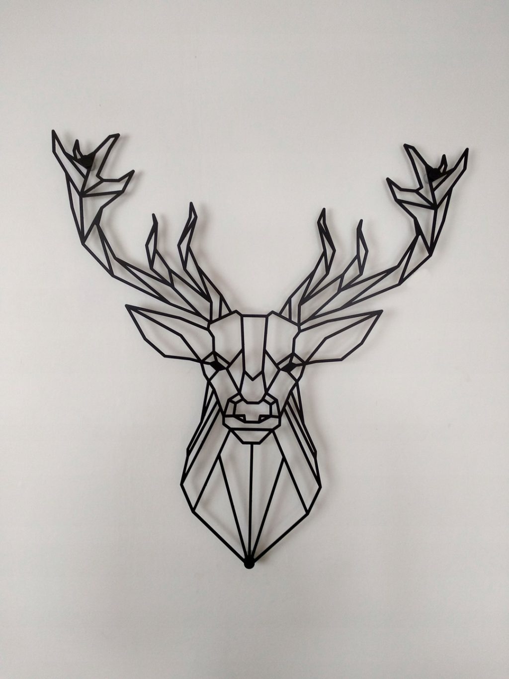 Dekoracja ścienna metalowa geometryczna Jeleń 50 cm - obrazek 6