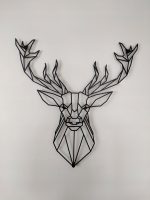 Dekoracja ścienna metalowa geometryczna Jeleń 50 cm - obrazek 6