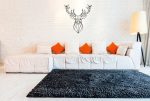 Dekoracja ścienna metalowa geometryczna Jeleń 50 cm - obrazek 3