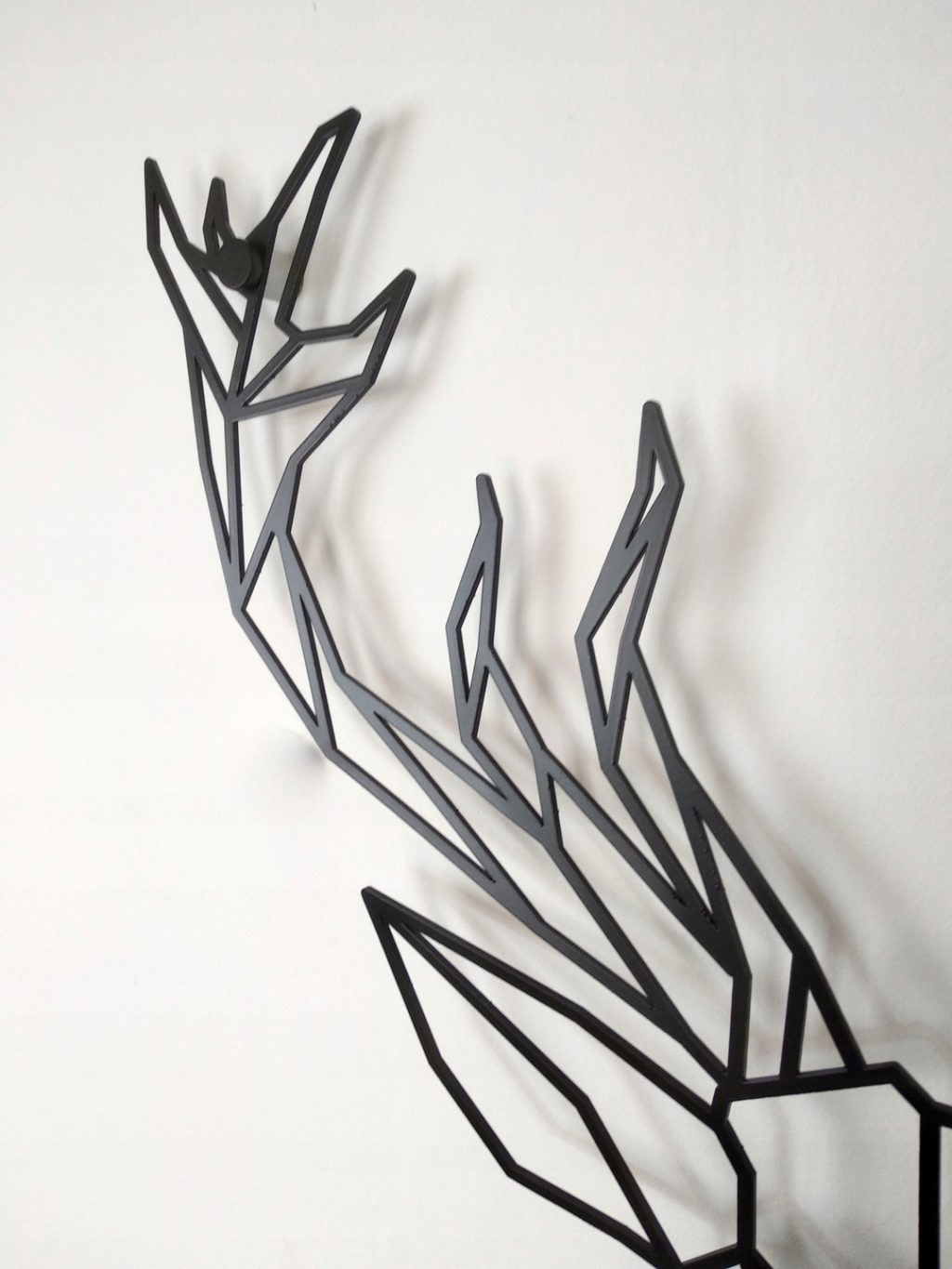 Dekoracja ścienna metalowa geometryczna Jeleń 50 cm - obrazek 7