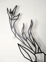 Dekoracja ścienna metalowa geometryczna Jeleń 50 cm - obrazek 7