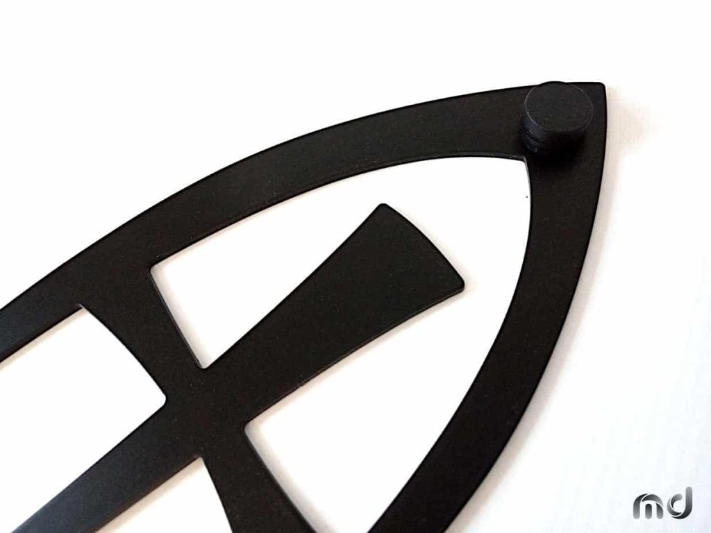 Krzyż metalowy na ścianę KNS004 50 cm - obrazek 3