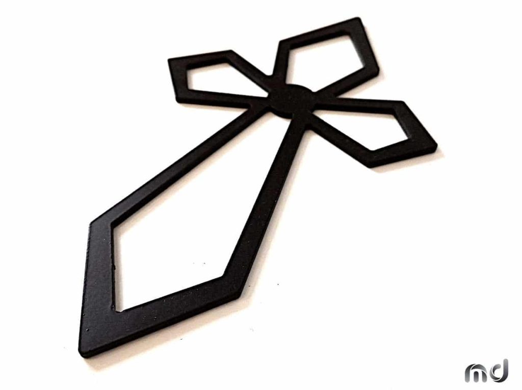 Krzyż metalowy na ścianę KNS006 30 cm - obrazek 3