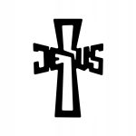 Krzyż metalowy na ścianę KNS003 15 cm