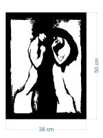 Obraz metalowy ścienny Kochankowie 38x50 cm - obrazek 2