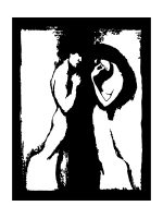 Obraz metalowy ścienny Kochankowie 114x150 cm