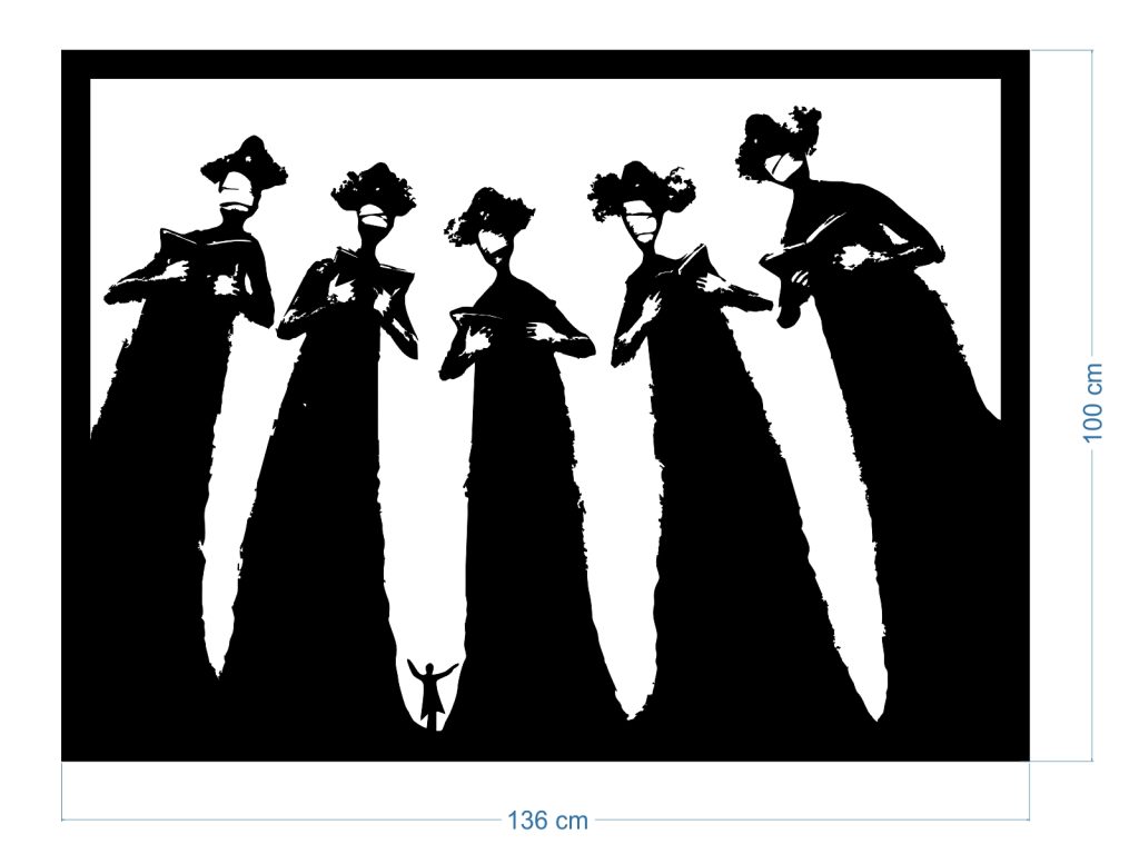 Obraz metalowy ścienny Koncert 136x100 cm - obrazek 2