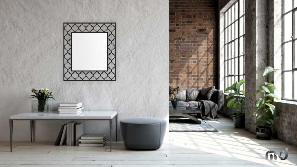 Lustro metalowe Maroko L06 100 cm - obrazek 3