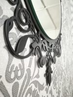 Lustro metalowe Retro Candela 76 cm - obrazek 4