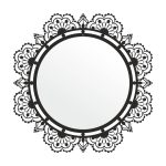 Lustro metalowe Koronka I 60 cm