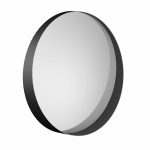 Lustro Bergen metalowe asymetryczne styl skandynawski 60 cm