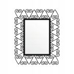 Lustro metalowe PRL 50 cm