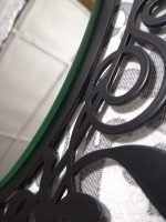 Lustro ścienne metalowe PRL 67 cm - obrazek 4