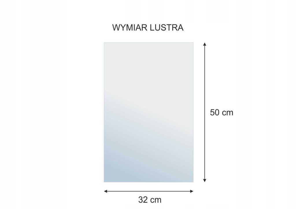 Lustro metalowe Zebra L18 75 cm - obrazek 3