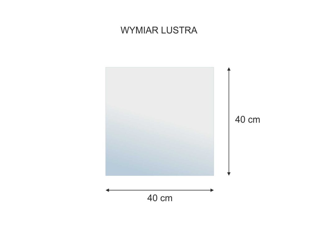 Lustro metalowe Zebra L18 60 cm - obrazek 2