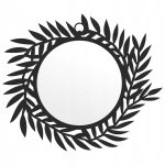 Lustro metalowe Liście 50 cm