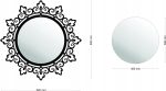 Lustro metalowe Koronka II 52 cm - obrazek 2