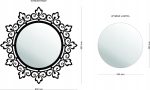 Lustro metalowe Koronka II 60 cm - obrazek 2