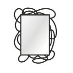 Lustro rama metalowa Bohomazy 50 cm