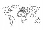 Mapa dekoracja geometryczna metalowa 110 cm