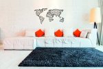 Metalowa mapa świata DES012 150 cm - obrazek 3