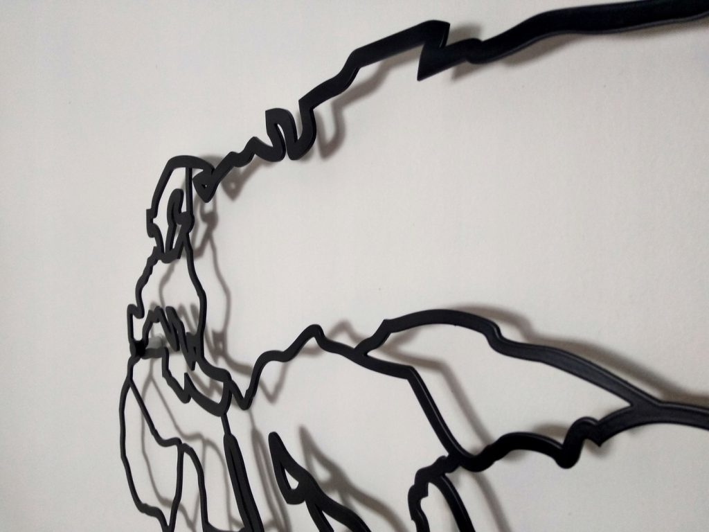 Metalowa mapa świata DES014 100 cm - obrazek 6