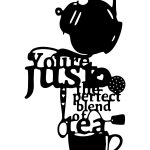 Metalowa dekoracja ścienna Tea 40 cm