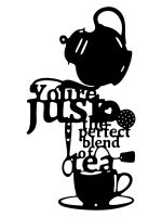 Metalowa dekoracja ścienna Tea 40 cm